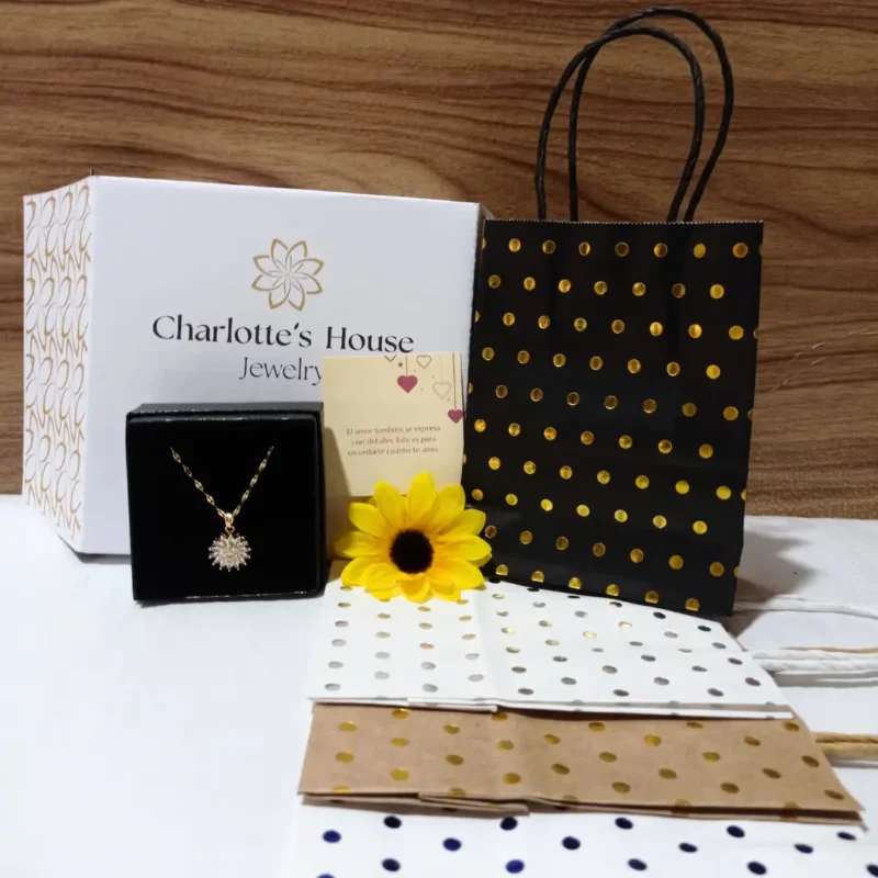 Empaque Collar de Girasol Giratorio - Charlottes House