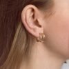Pendientes de Aro Triple de Acero Inoxidable para Mujer - Imagen 4