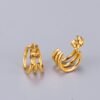 Pendientes de Aro Triple de Acero Inoxidable para Mujer