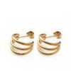 Pendientes de Aro Triple de Acero Inoxidable para Mujer - Imagen 7