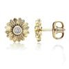 Aretes de Girasol en Plata Esterlina 925 con Incrustaciones - Imagen 3