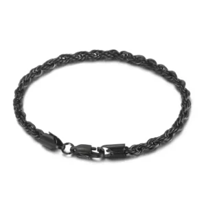 Pulsera de Cadena Acero Inoxidable Dorada – Unisex, Resistente al Agua y Sin Decoloración - Charlottes House El Salvador