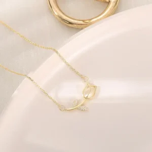 Collar de Cristal con Tulipán - Charlottes House Joyería