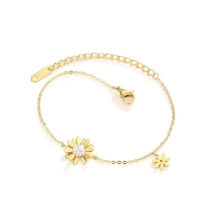 Set de Collar, Pulsera y Aretes de Flores - Charlottes House Joyeria El Salvador